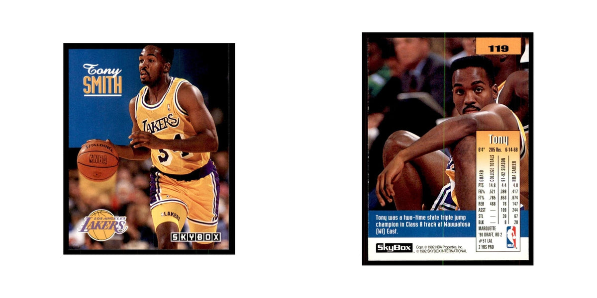 1992 SkyBox Tony Smith Basketball Cards #119