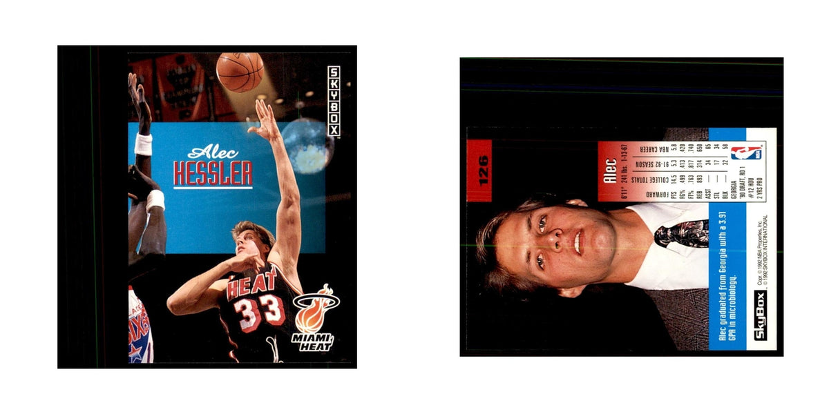 1992 SkyBox Alec Kessler Basketball Cards #126