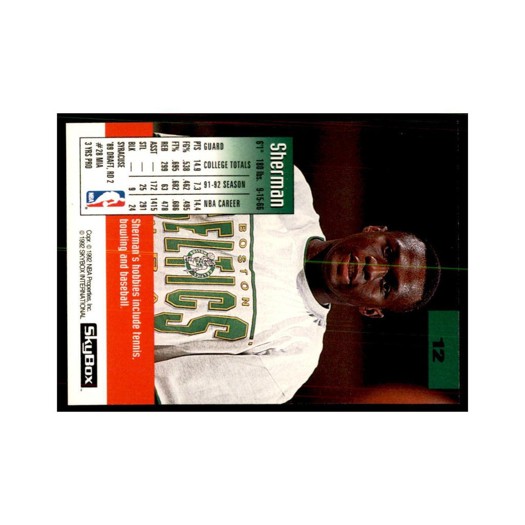 1992 SkyBox Sherman Douglas Basketball Cards #12