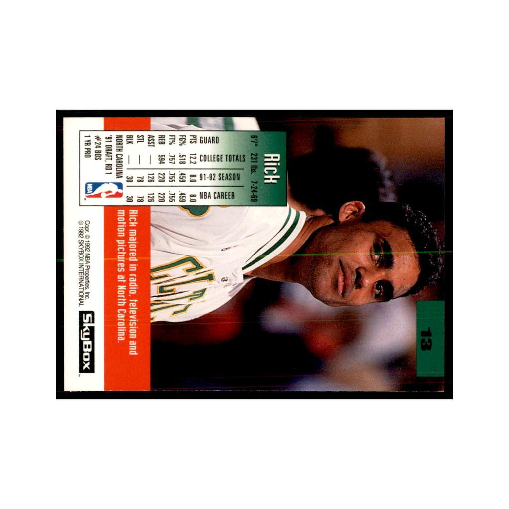 1992 SkyBox Rick Fox Basketball Cards #13