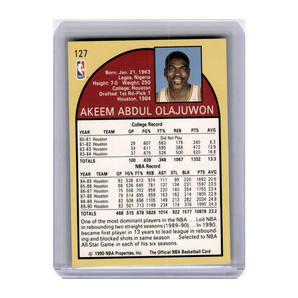 1990 Hoops Akeem Olajuwon Rockets #127