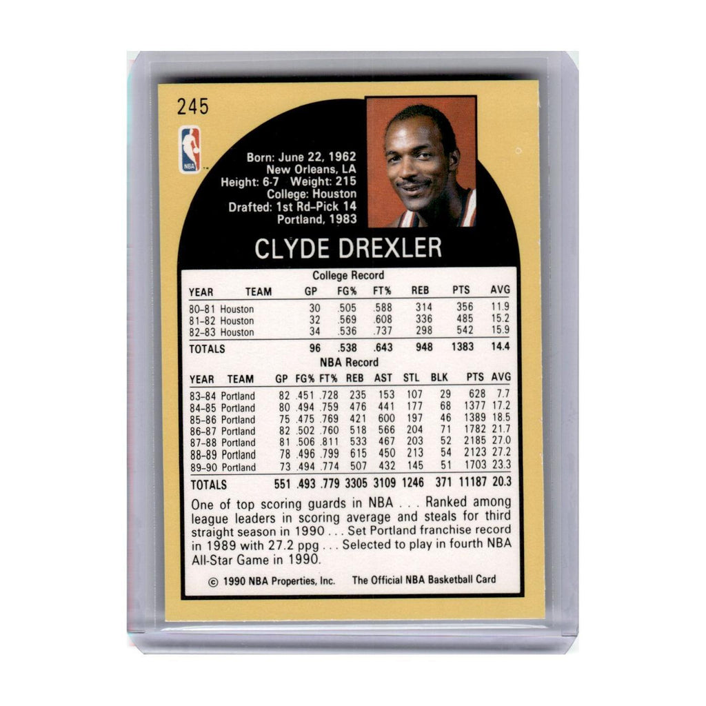 1990 Hoops Clyde Drexler Blazers #245