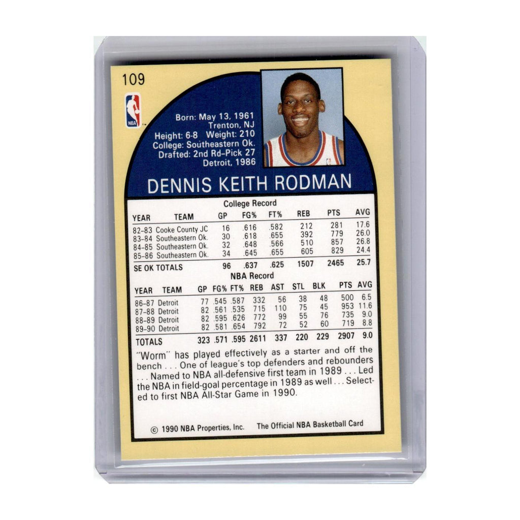 1990 Hoops Dennis Rodman Pistons #109