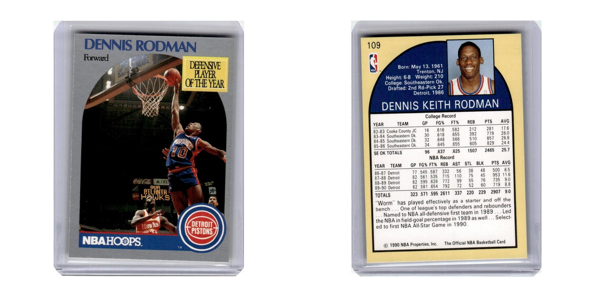 1990 Hoops Dennis Rodman Pistons #109