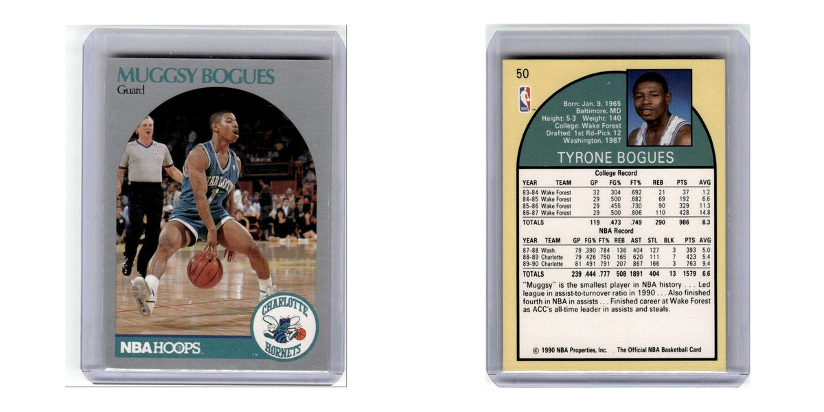 1990 Hoops Muggsy Bogues Hornets #50