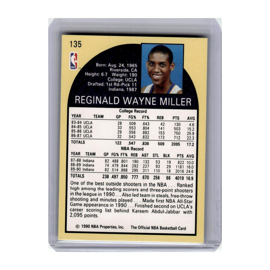 1990 Hoops Reggie Miller Pacers #135