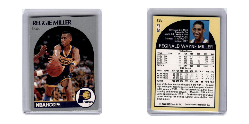 1990 Hoops Reggie Miller Pacers #135
