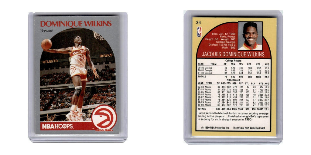 1990 Hoops Dominique Wilkins Hawks #36