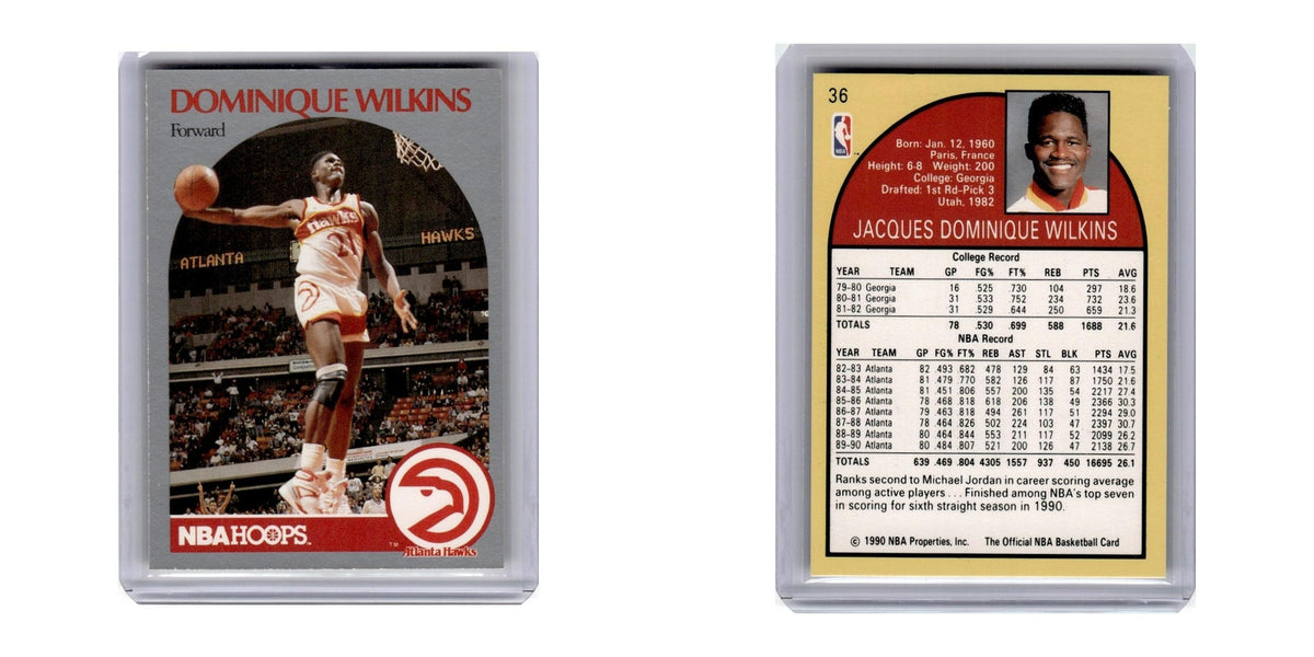 1990 Hoops Dominique Wilkins Hawks #36