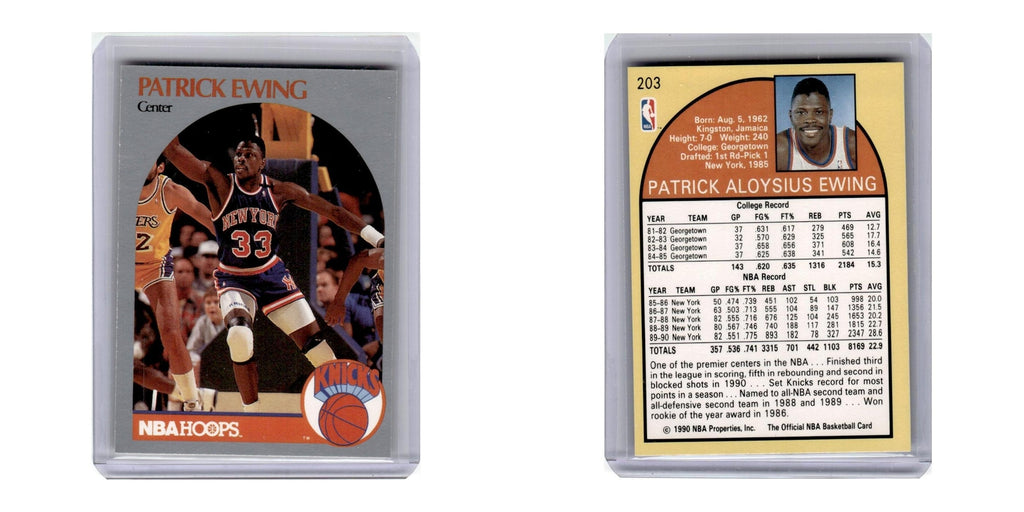 1990 Hoops Patrick Ewing Knicks #203