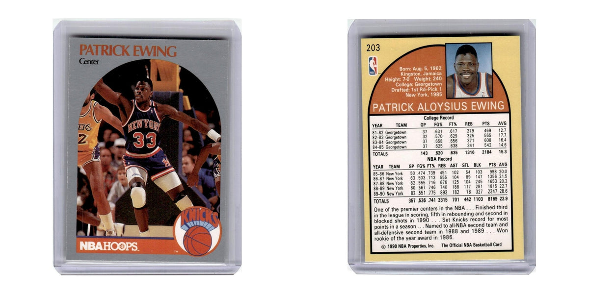 1990 Hoops Patrick Ewing Knicks #203