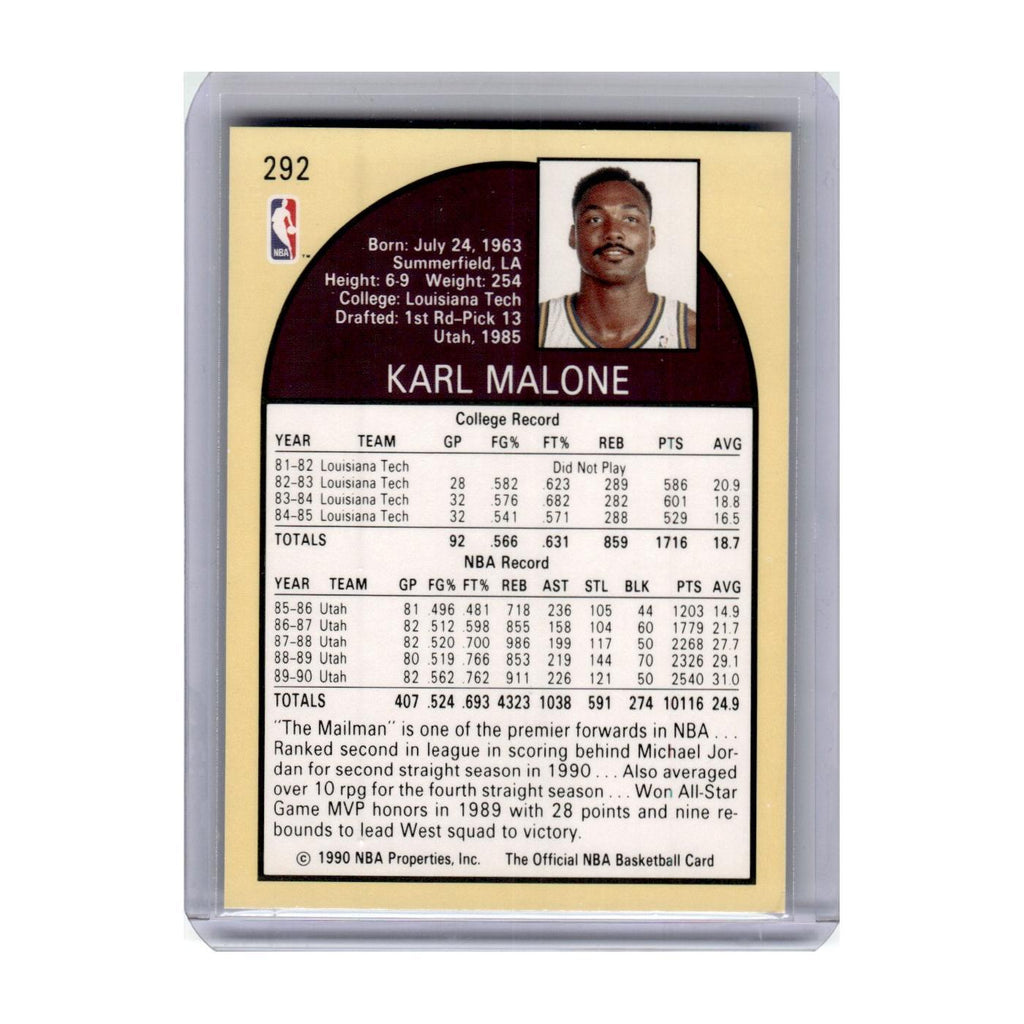 1990 Hoops Karl Malone Jazz #292