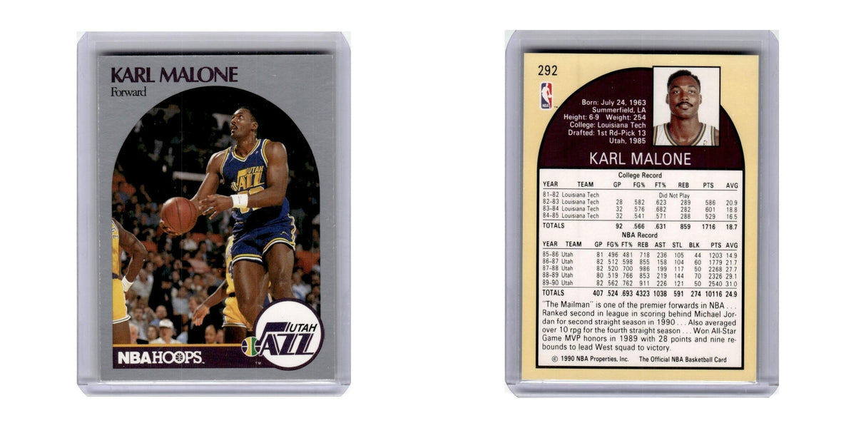 1990 Hoops Karl Malone Jazz #292