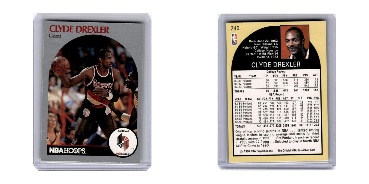 1990 Hoops Clyde Drexler Blazers #245