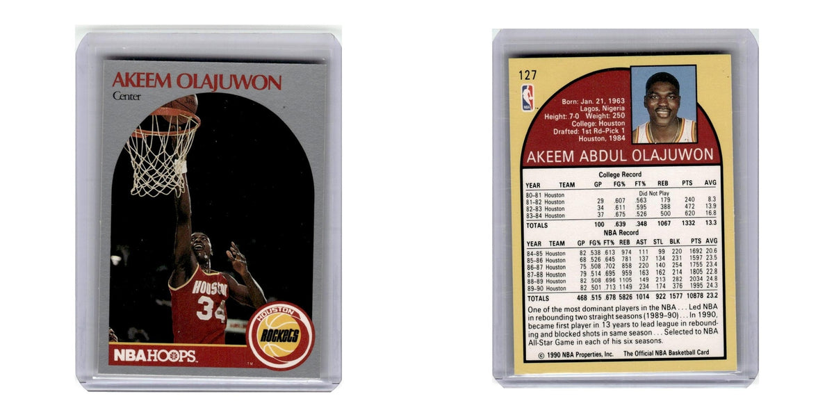 1990 Hoops Akeem Olajuwon Rockets #127