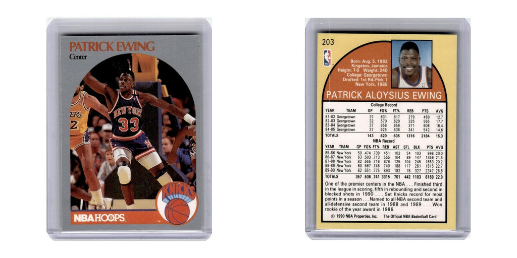 1990 Hoops Patrick Ewing Knicks #203