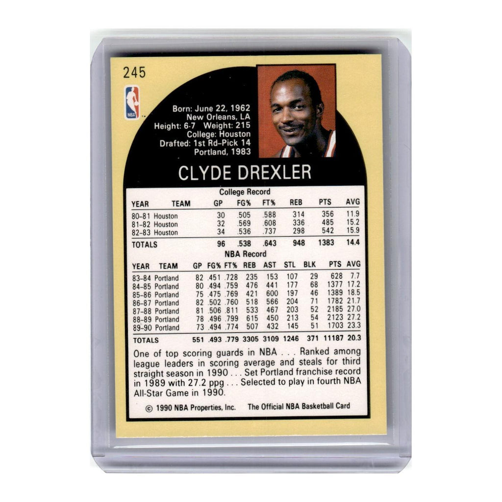 1990 Hoops Clyde Drexler Blazers #245