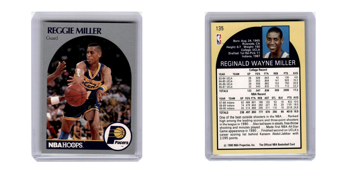 1990 Hoops Reggie Miller Pacers #135