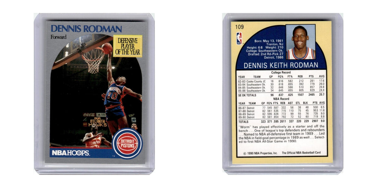 1990 Hoops Dennis Rodman Pistons #109