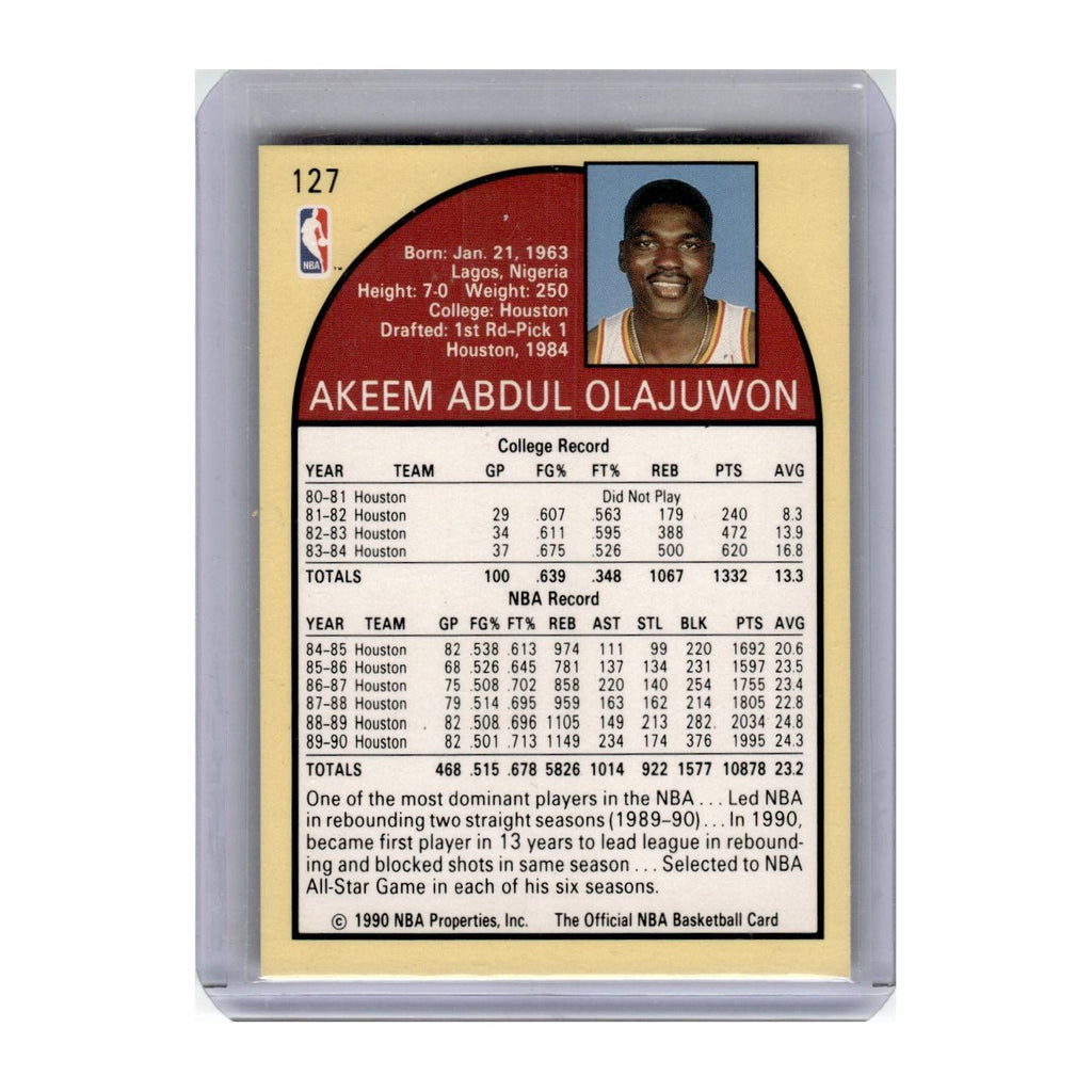 1990 Hoops Akeem Olajuwon Rockets #127