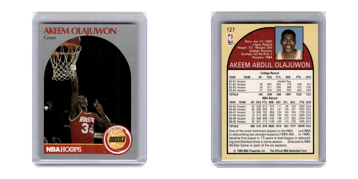 1990 Hoops Akeem Olajuwon Rockets #127