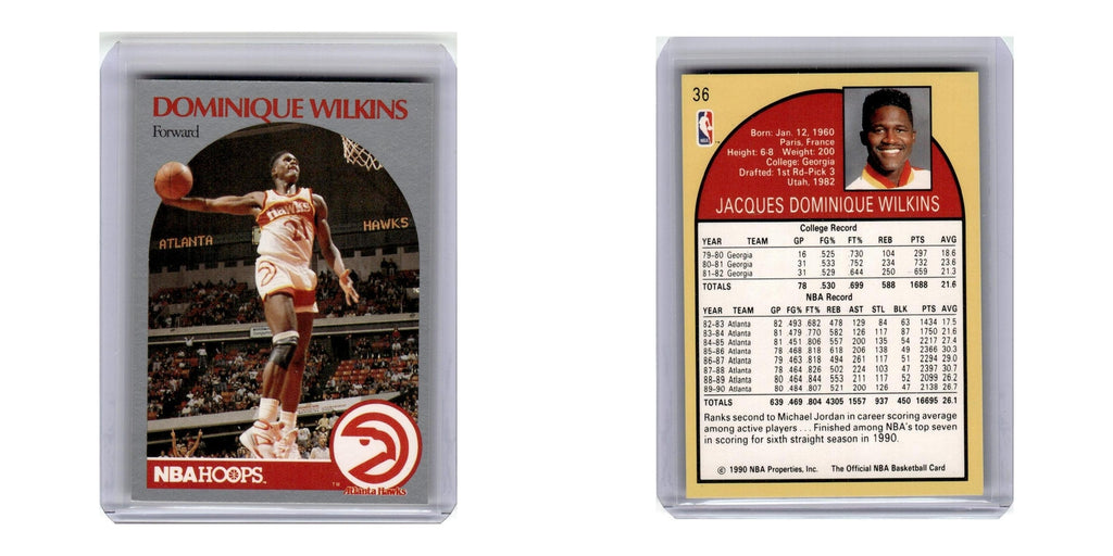 1990 Hoops Dominique Wilkins Hawks #36