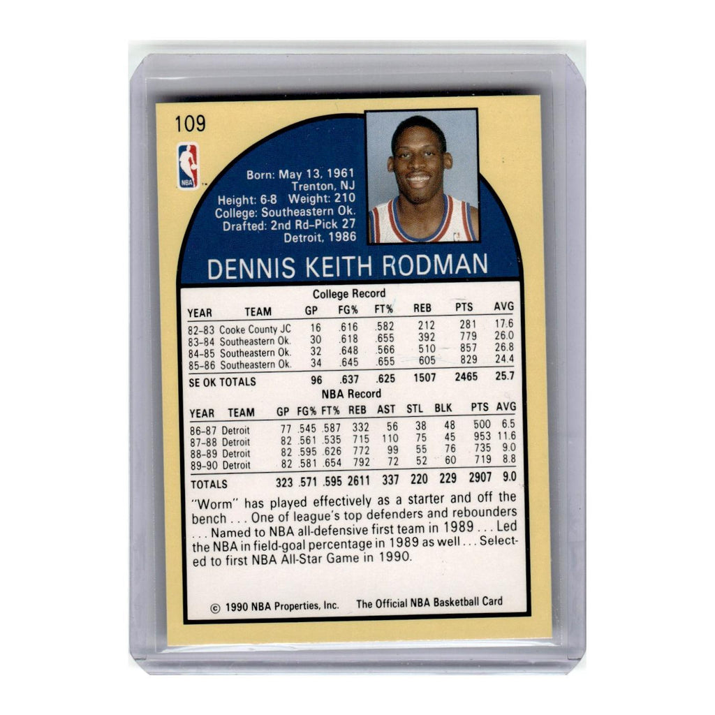 1990 Hoops Dennis Rodman Pistons #109