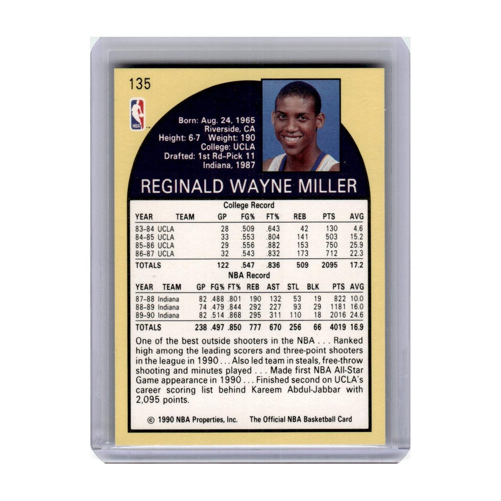 1990 Hoops Reggie Miller Pacers #135