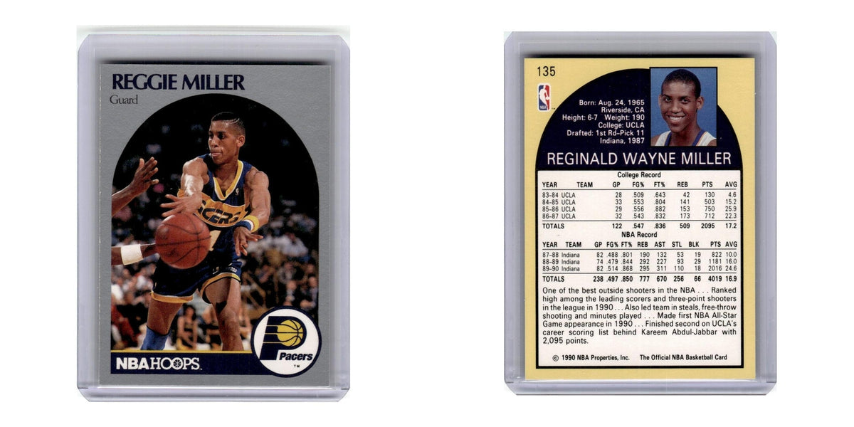 1990 Hoops Reggie Miller Pacers #135