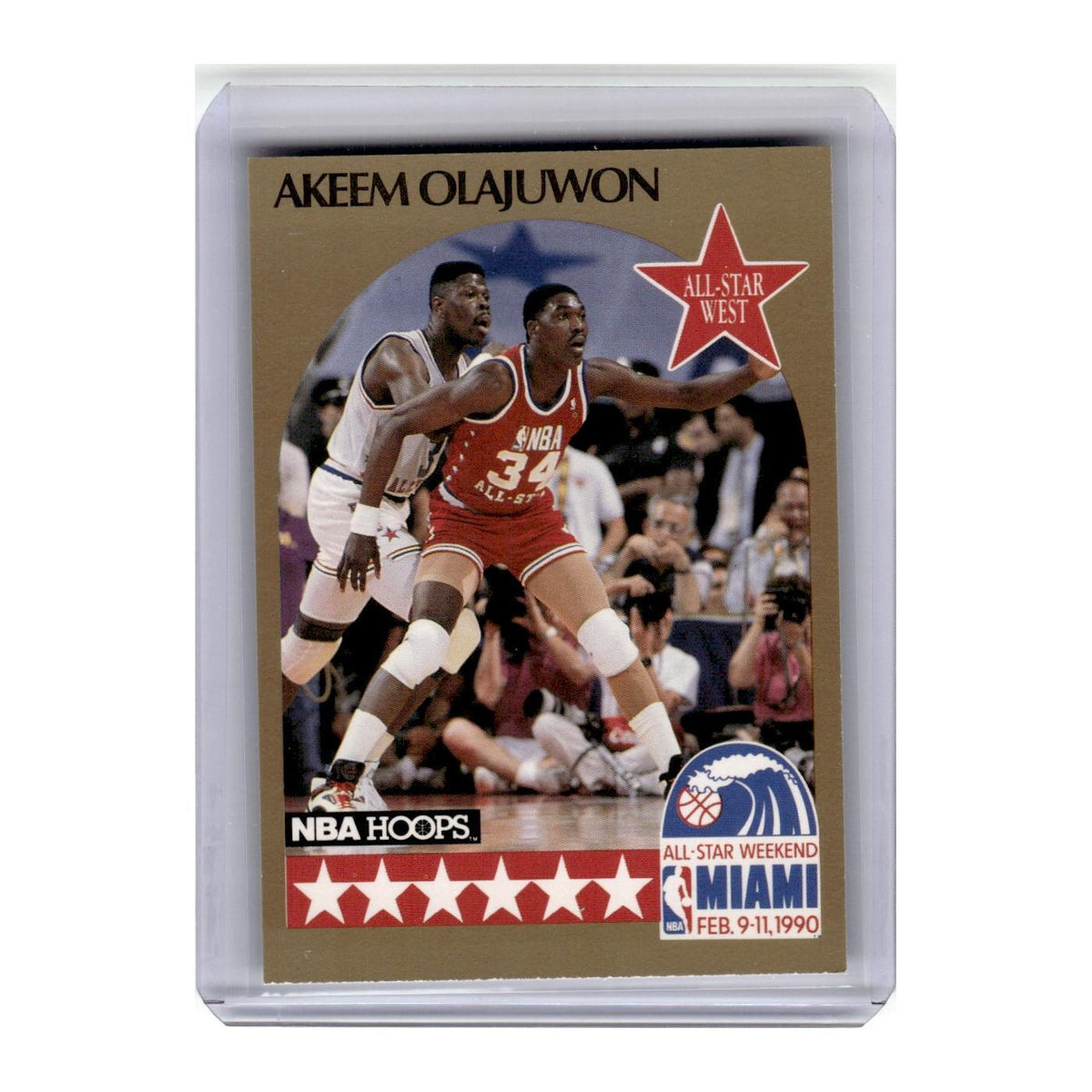 1990 Hoops Akeem Olajuwon Rockets #23