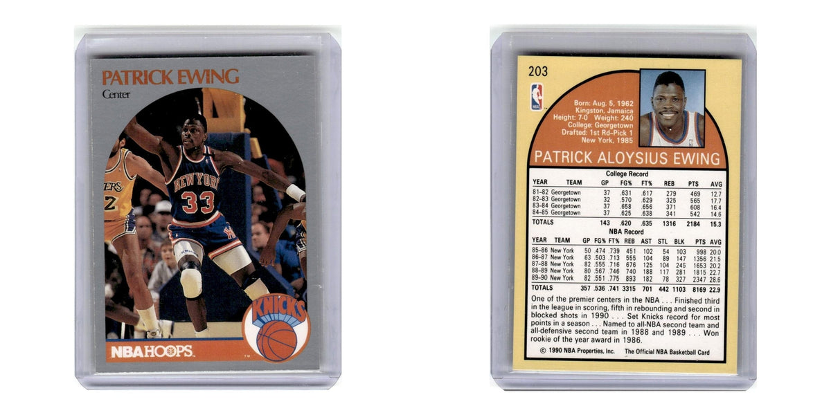 1990 Hoops Patrick Ewing Knicks #203