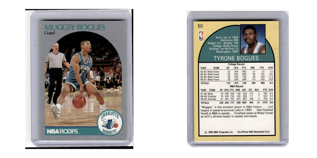 1990 Hoops Muggsy Bogues Hornets #50