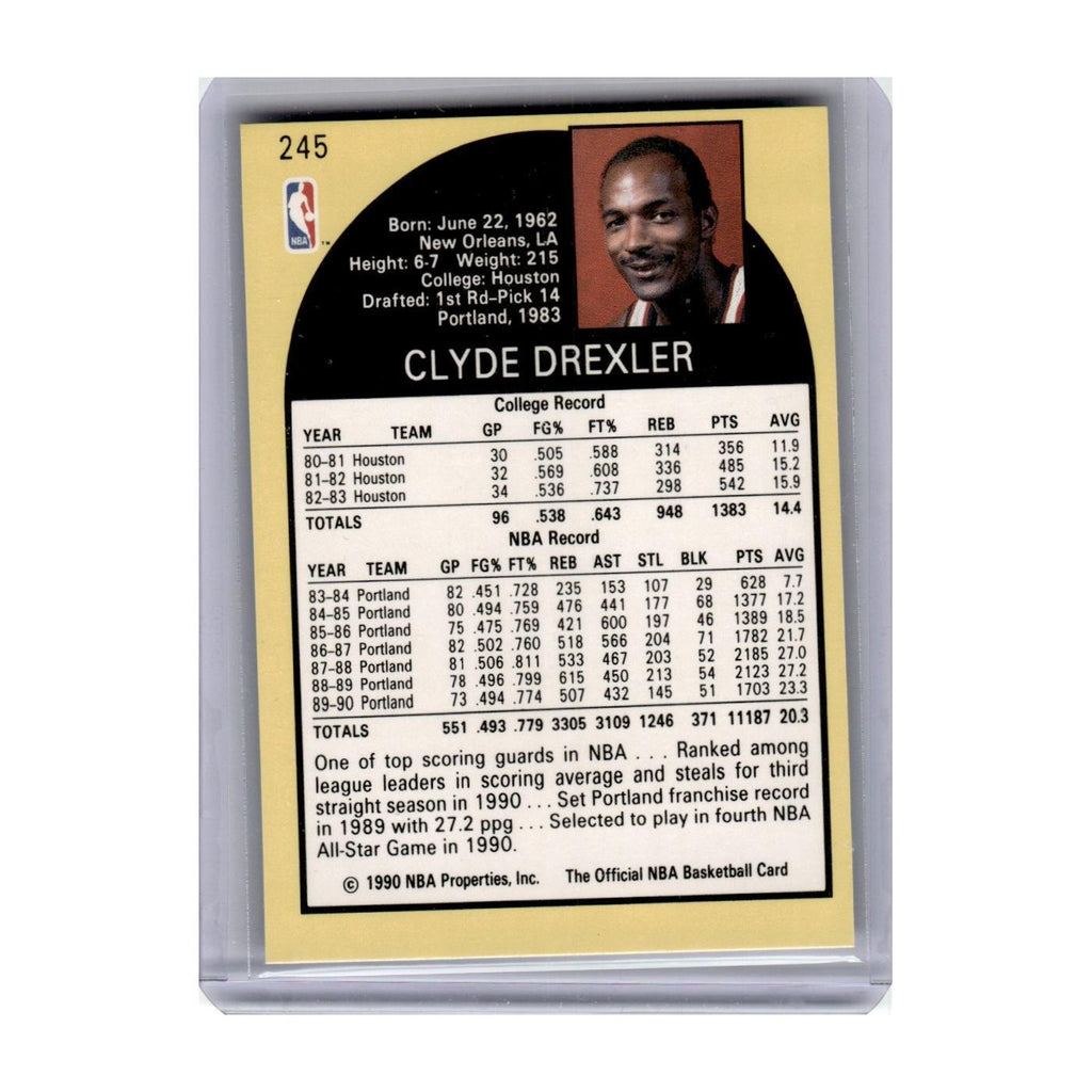 1990 Hoops Clyde Drexler Blazers #245