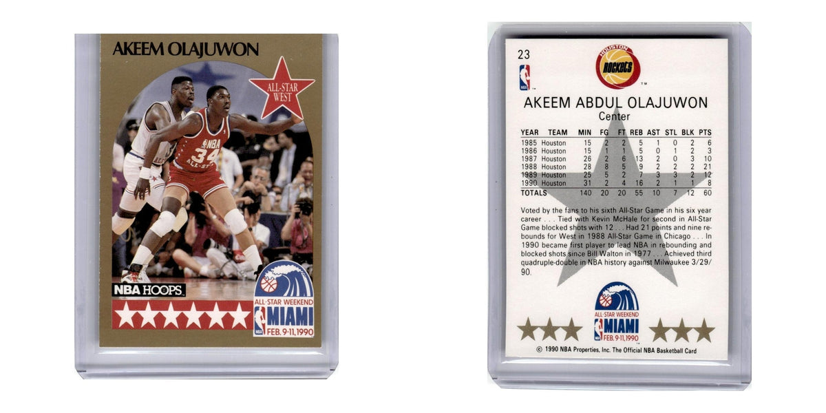 1990 Hoops Akeem Olajuwon Rockets #23