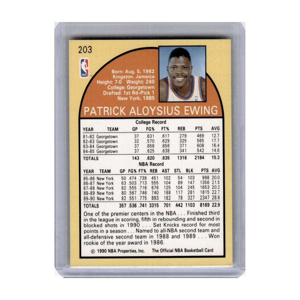 1990 Hoops Patrick Ewing Knicks #203