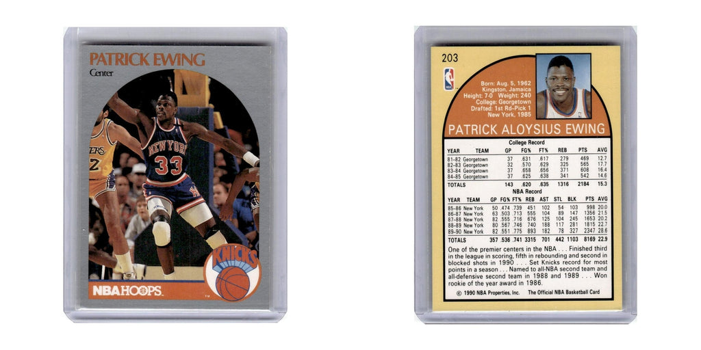 1990 Hoops Patrick Ewing Knicks #203