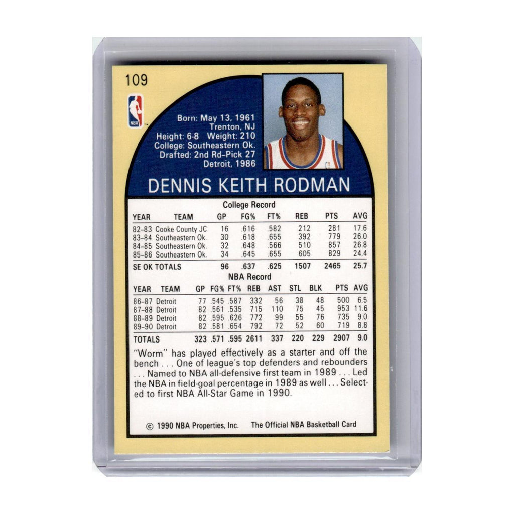 1990 Hoops Dennis Rodman Pistons #109