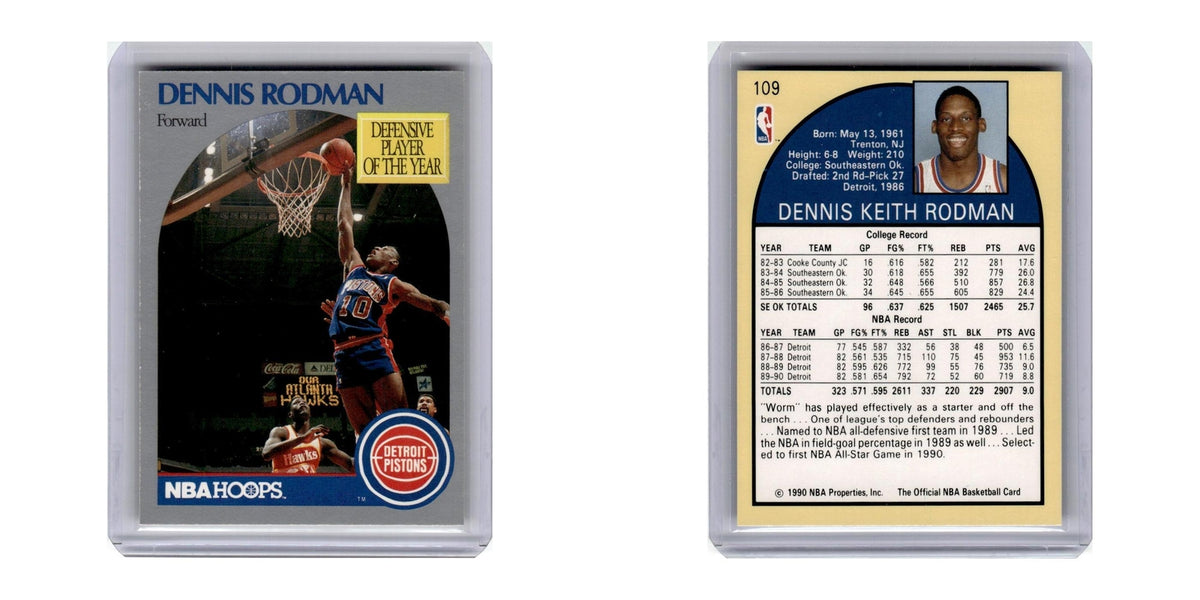 1990 Hoops Dennis Rodman Pistons #109