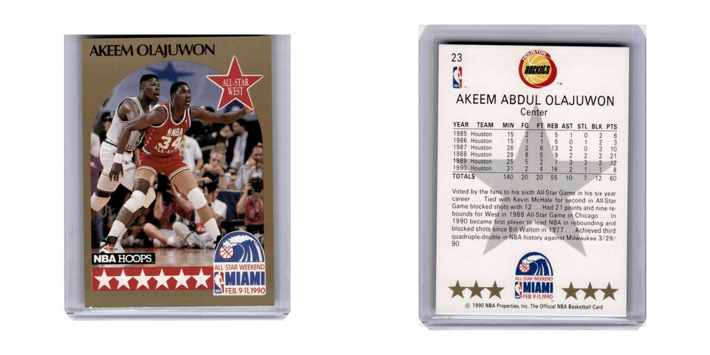1990 Hoops Akeem Olajuwon Rockets #23