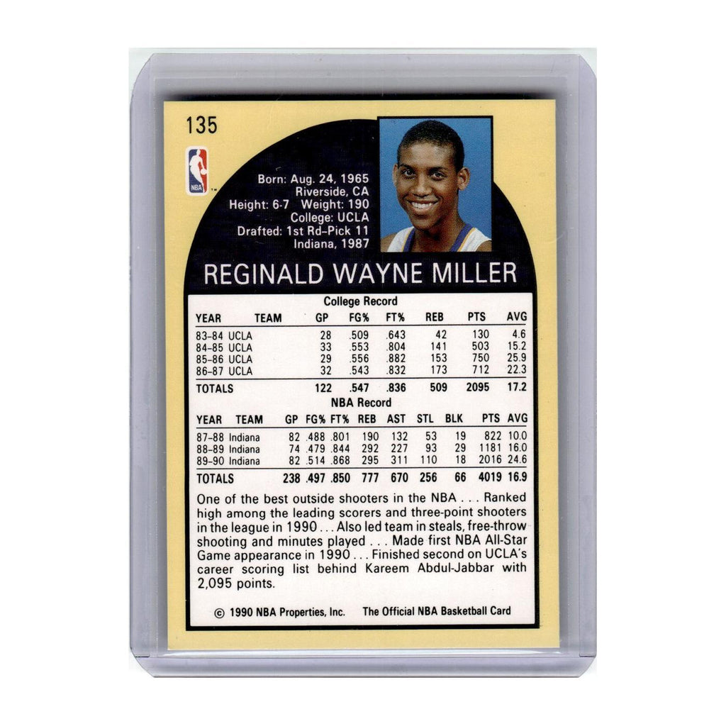 1990 Hoops Reggie Miller Pacers #135