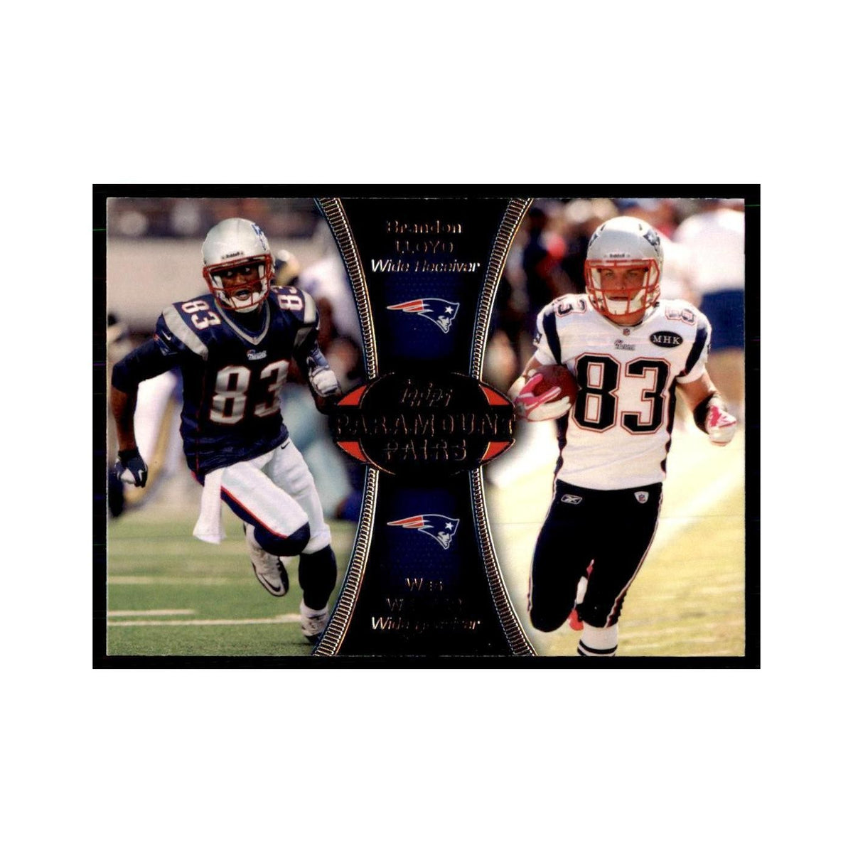 2012 Topps Brandon Lloyd/Wes Welker Football Cards #PA-LW