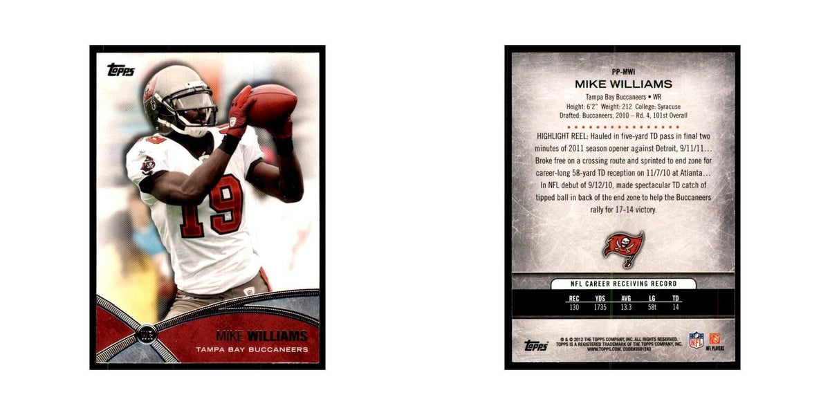 2012 Topps Mike Williams Football Cards #PP-MWI