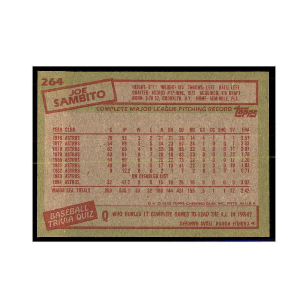 1985 Topps Carlos Rodon Baseball Cards #264