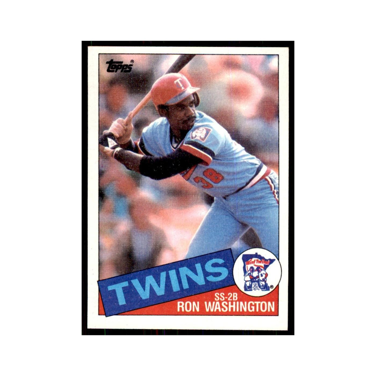 1985 Topps Ron Washington Baseball Cards #329