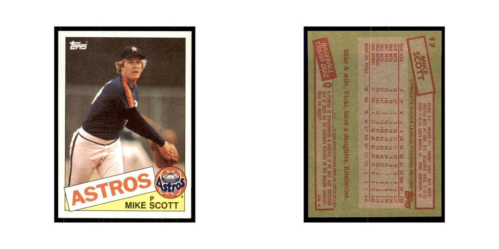 1985 Topps Mike Stenhouse Baseball Cards #17