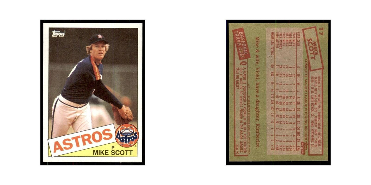 1985 Topps Mike Stenhouse Baseball Cards #17