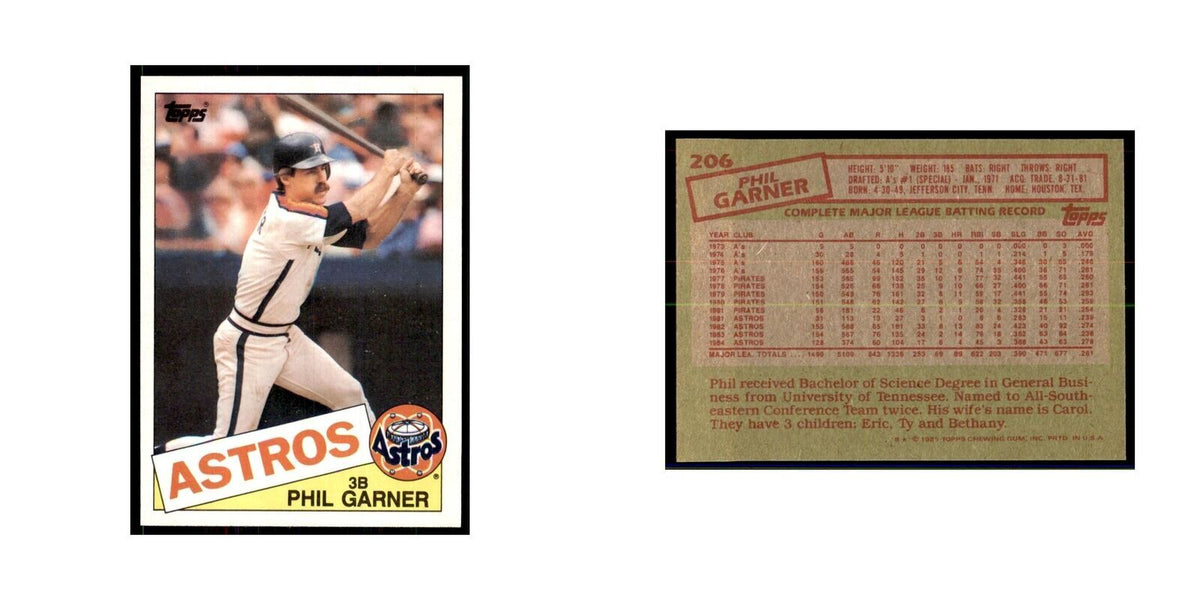 1985 Topps Phil Garner Baseball Cards #206
