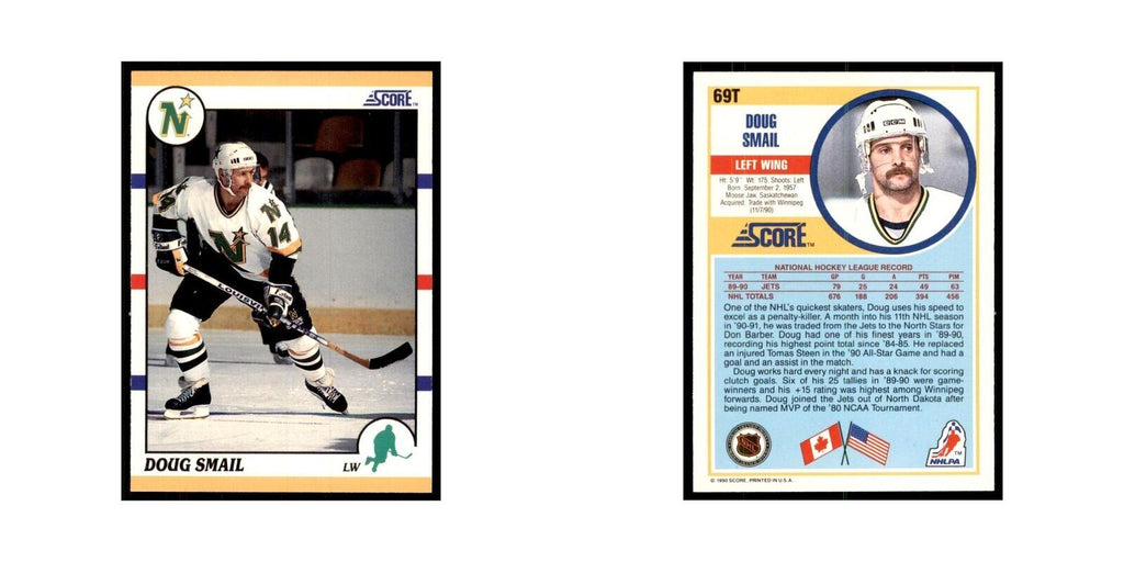1990 Score Traded Doug Smail Hockey Cards #69T