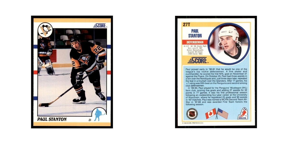 1990 Score Traded Paul Stanton Hockey Cards #27T