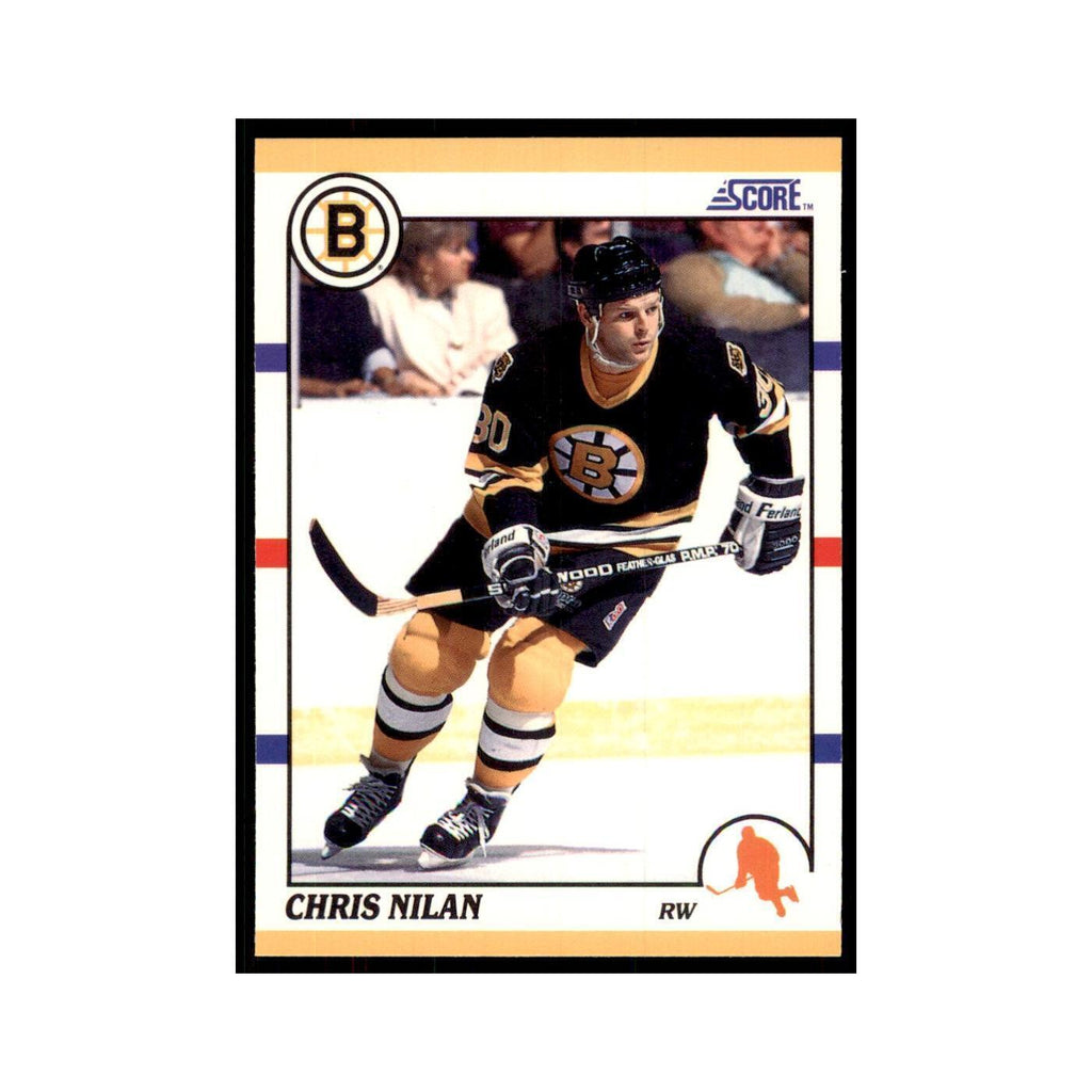 1990 Score Traded Chris Nilan Hockey Cards #22T